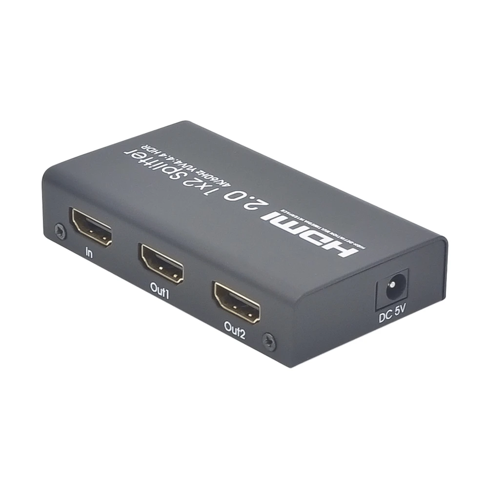 

HDMI 2.0 splitter HDMI splitter HDMI one-two splitter HDMI1 input and output 2 converter AYS-12V20 black