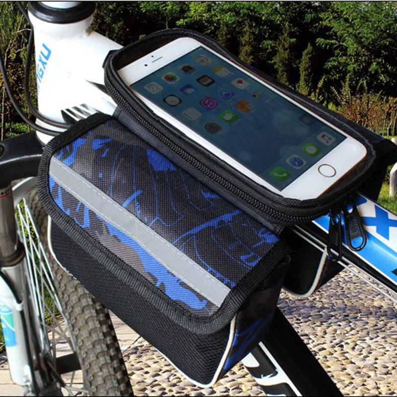Велосипедная трубка сумка для велосипеда передняя балка чехол для велосипеда Паньер чехол для телефона для 6," велосипедов держатель для телефона бутылка водонепроницаемые сумки велосипедная сумка
