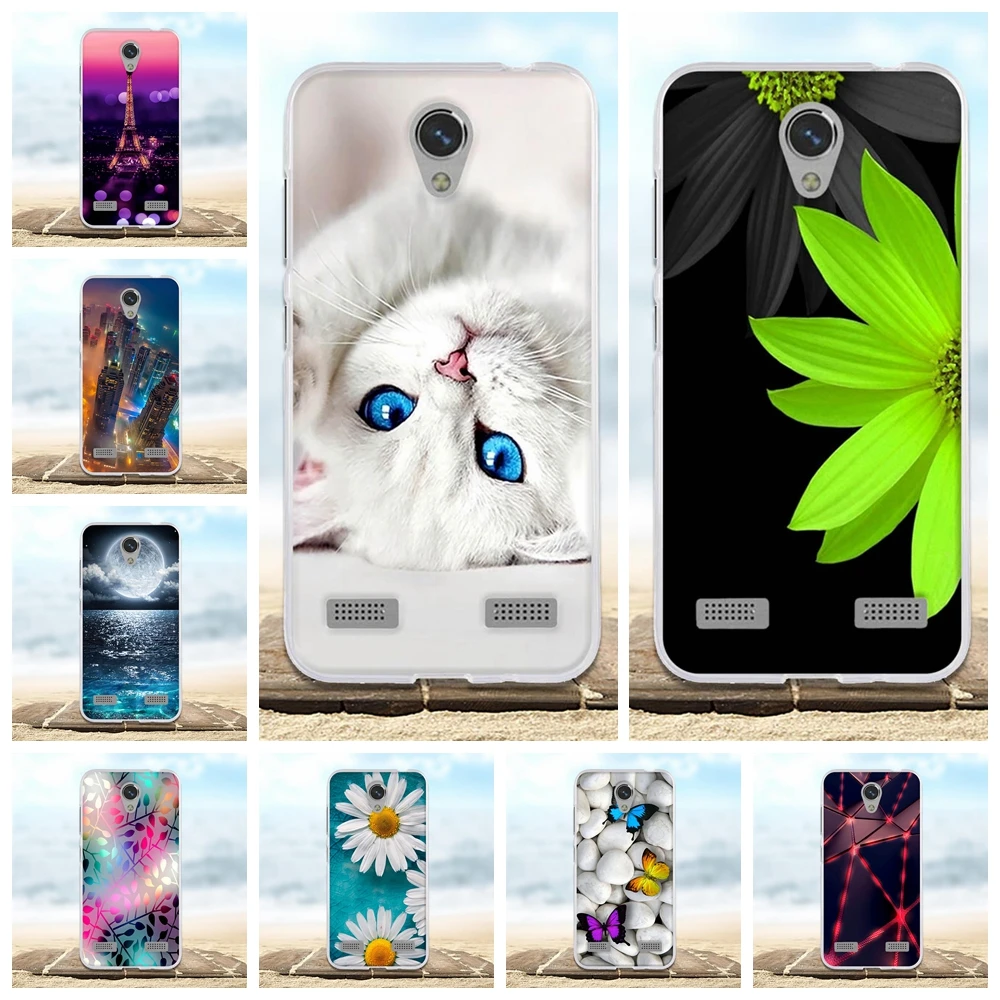 

5.0'' Back Cover For ZTE A520 Case 3D Cute Cat Fundas Coque For ZTE Blade A520 BA520 Phone Cases Soft Silicone TPU Bags Shell
