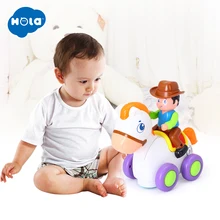 HUILE TOYS 838A детские игрушки Счастливый гоночный конь с музыкой и светом дети ползать стиль игрушки для детей 18 месяцев