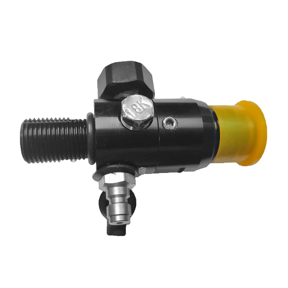 

5/8"-18UNF Thread Paintball Valve Regulator 4500psi HPA Air Container Output 1800psi