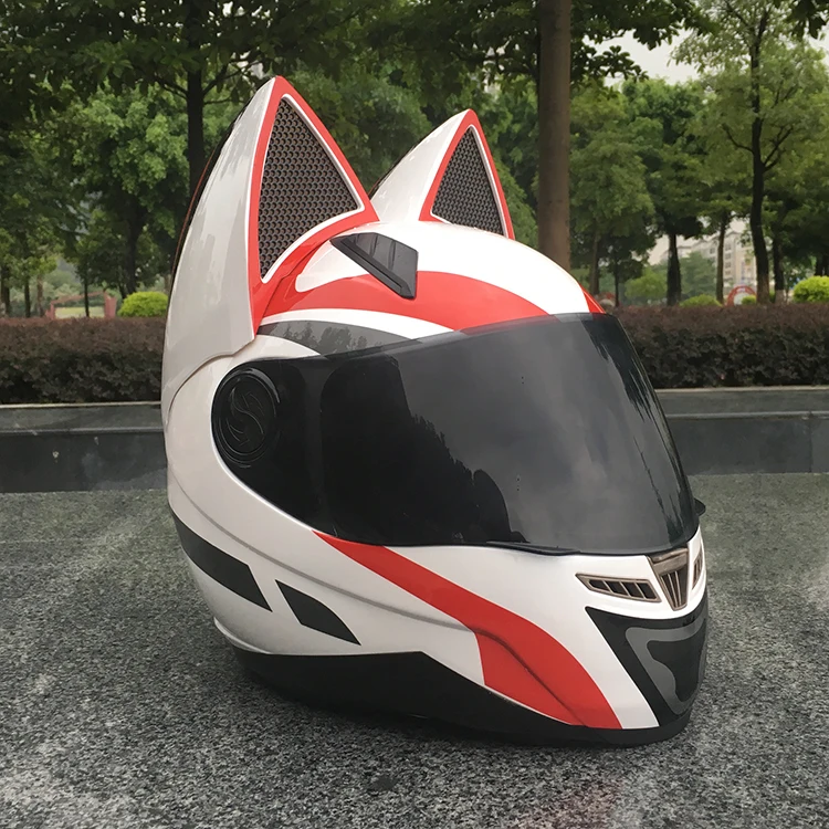 NITRINOS мотоциклетный шлем для мужчин и женщин, гоночный шлем, четыре сезона, защитный шлем, кошачий ушной шлем