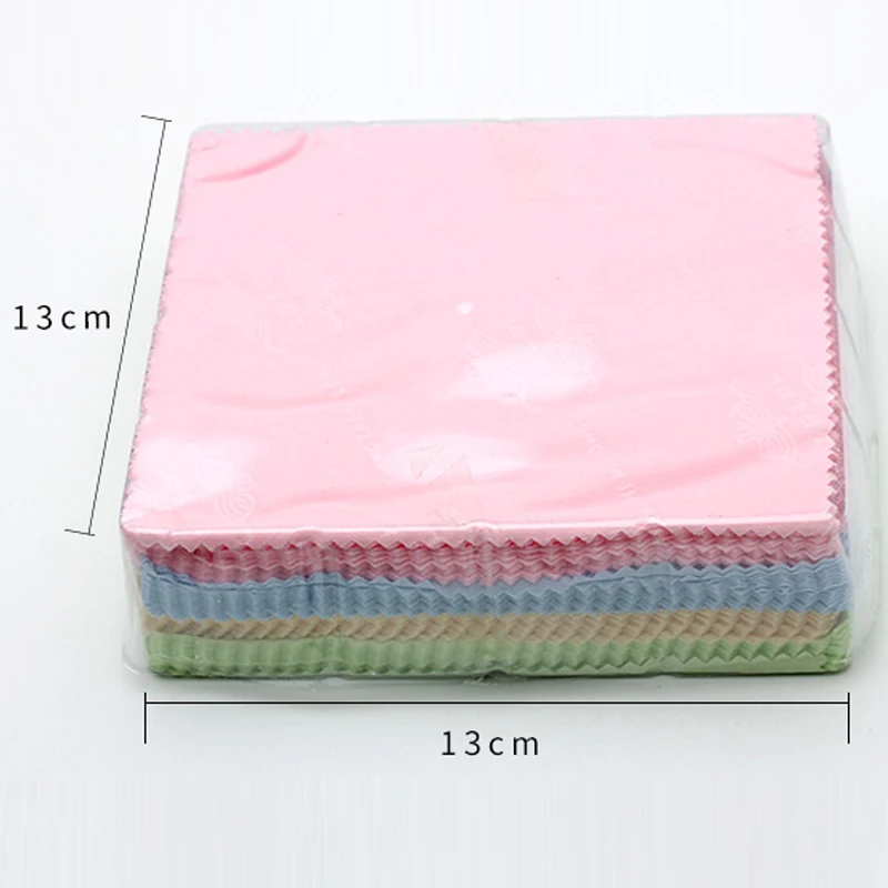 

100pcs/lot Microfiber glasses cloth camera cloth lens cloth Sunglasses cleaning Eyewear cloth camera cleaning 13cm*13cm