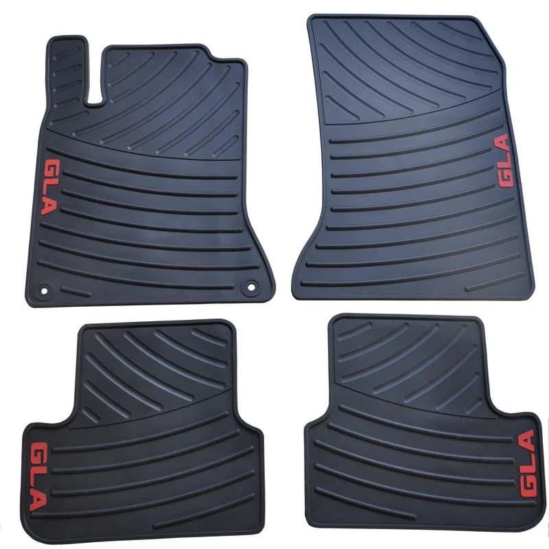 waterproof non slip rubber car floor mats for GLA no odor green latex
