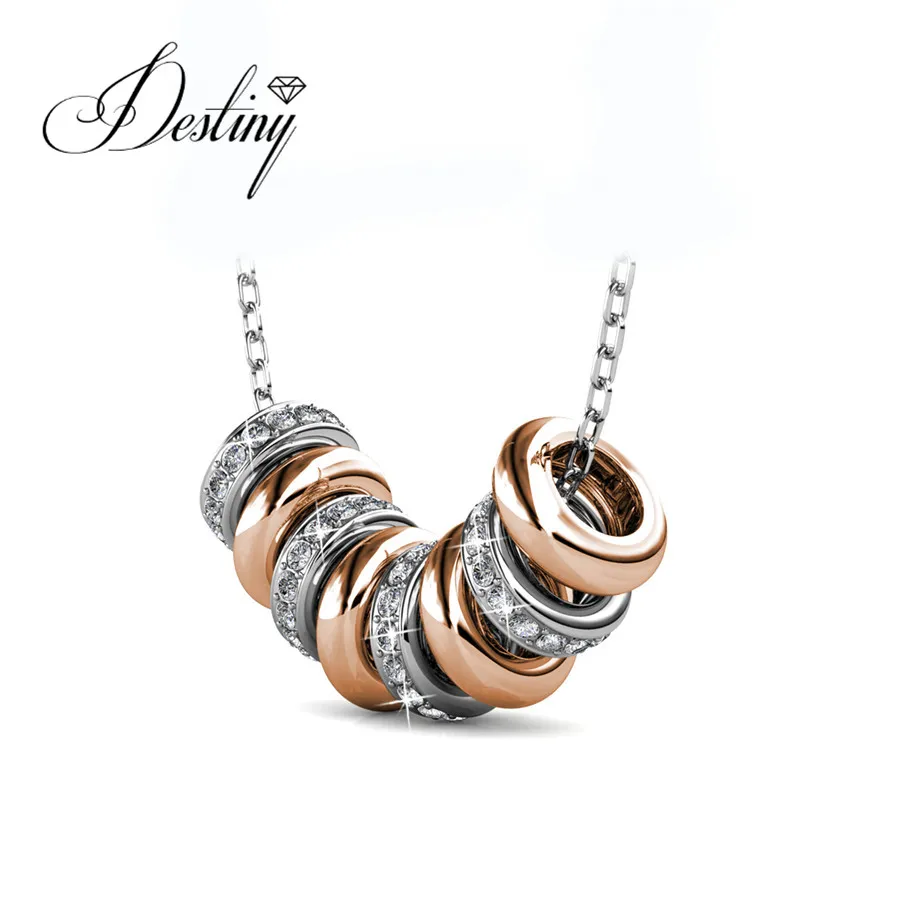 Destiny Jewellery смешанные покрытие цвет ожерелье сделано с кристаллами Swarovski Кулон