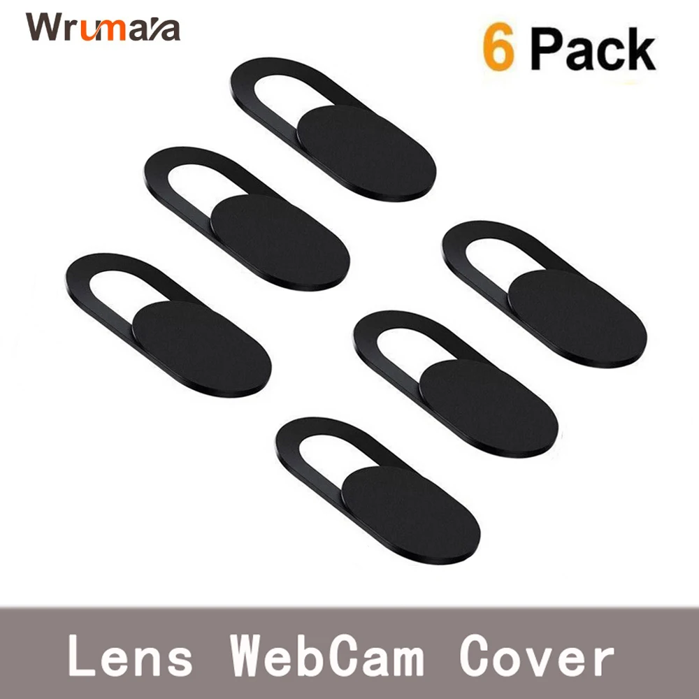 6PCS Universal WebCam Cover Shutter Magnet Slider Plastic