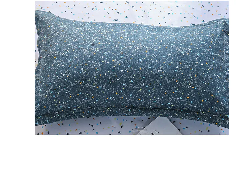 Dream NS Комплект постельного белья из 3 предметов, полиэстер, Синий принт со звездой, пододеяльник, наволочка, детский постельный комплект, постельные принадлежности, артикул