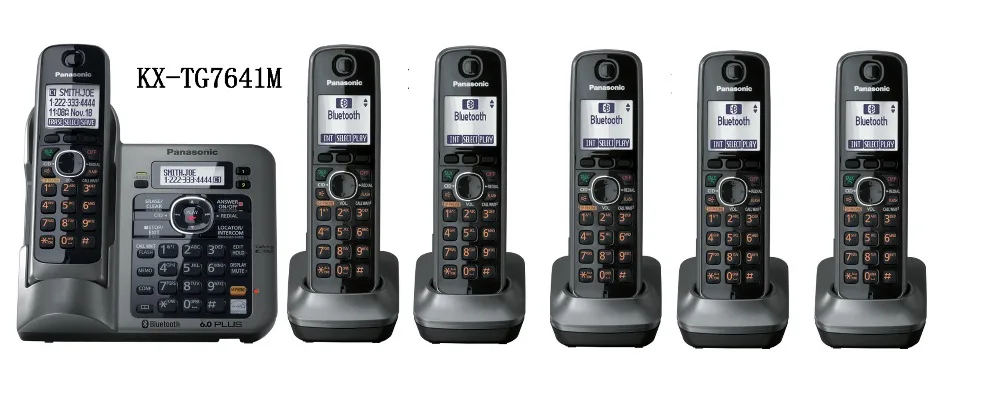 6 Трубок KX-TG7641 DECT 6.0 Ссылка к элементов цифровой беспроводной телефон | Компьютеры