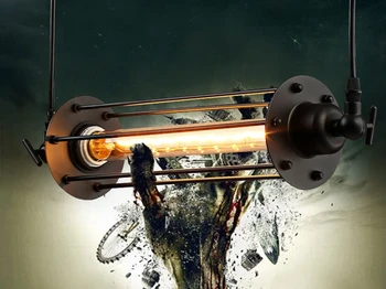 

Simple industrial LOFT creative retro vintage electric arc pendant lamp