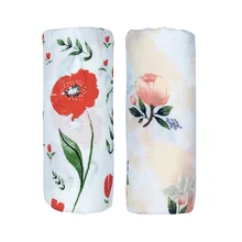 Комплект из 2 предметов, мягкое бамбуковое хлопковое детское одеяло, муслиновое Пеленальное Одеяло, 30% хлопок, 70% бамбук, для новорожденных, бамбуковое муслиновое одеяло, s Марлевое одеяло для ванны