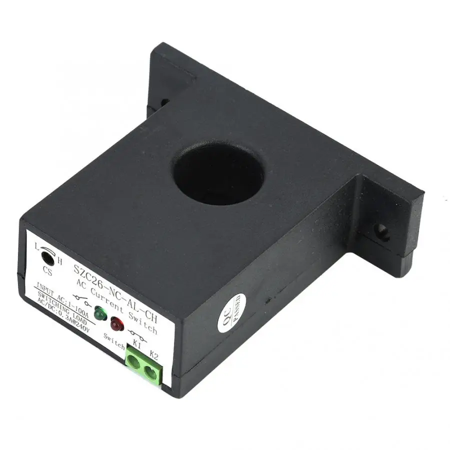 

Touch Switch SZC26-NC-AL-CH Self Supply Adjustable Normally Close AC Current Sensing Switch AC 1-100A Rocker Switch