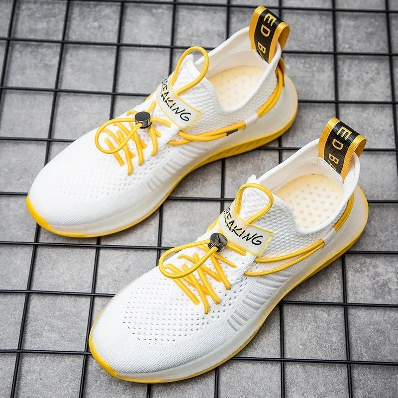 

Qzhsmy Sneakers Mens Shoes Lace-up Light Soft Fashion Casual Shoes Breathable Wear-resistant Men Sneakers zapatillas deportiva