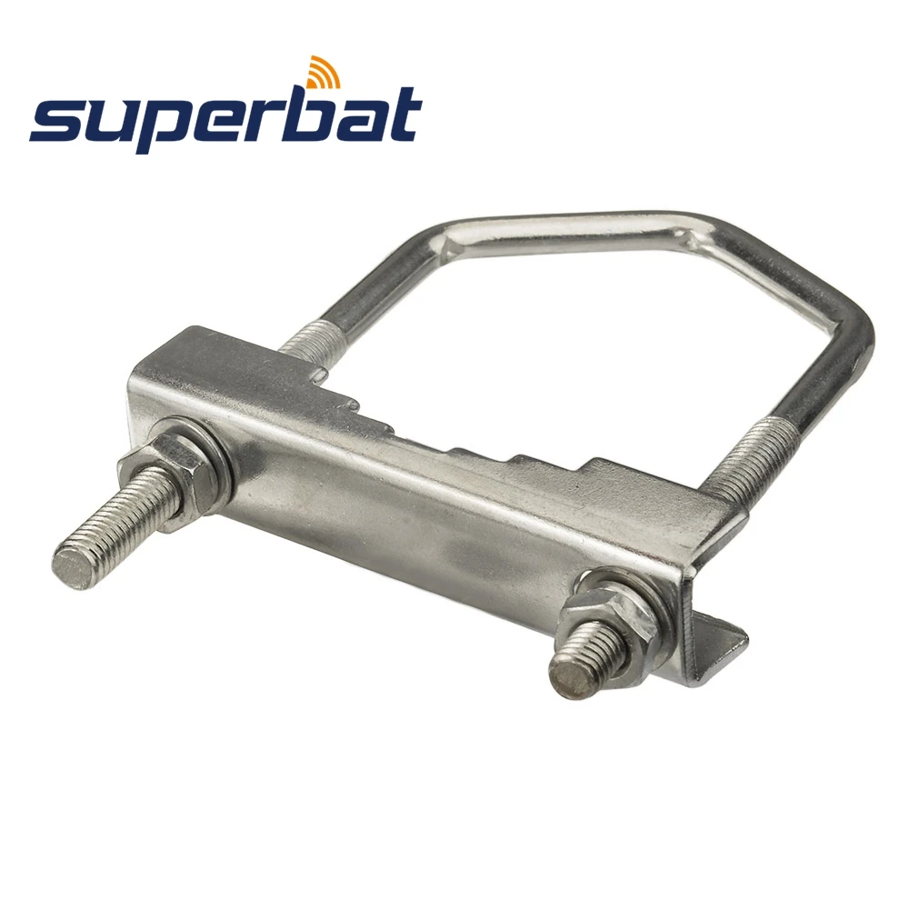 Superbat U 볼트 클램프, 넓은 마스트 클램프, 지지대 브래킷, 마스트 파이프 브래킷 연결 어셈블리, 3.9 하이 x 2.36