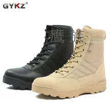 Размера плюс: 36-46, новинка, американские военные кожаные сапоги в стиле «милитари» для Для мужчин армейские Bot пехоты Армейские ботинки Аскери Bot боты армии армейские ботинки