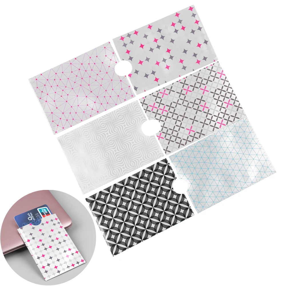 

10Pcs/Lot Anti Rfid Wallet Blocking Reader Lock Bank Card Holder Id Students Office Desk Card Case Protect Case Cover