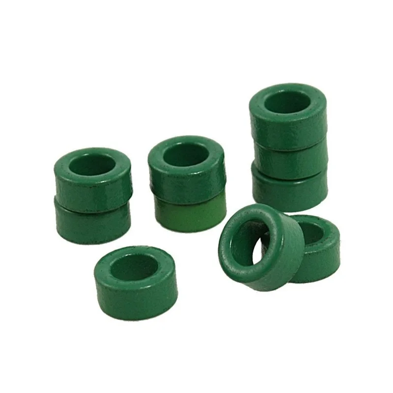 

10 Pcs Inductor Coils Green Toroid Ferrite Cores 10mm x 6mm x 5mm