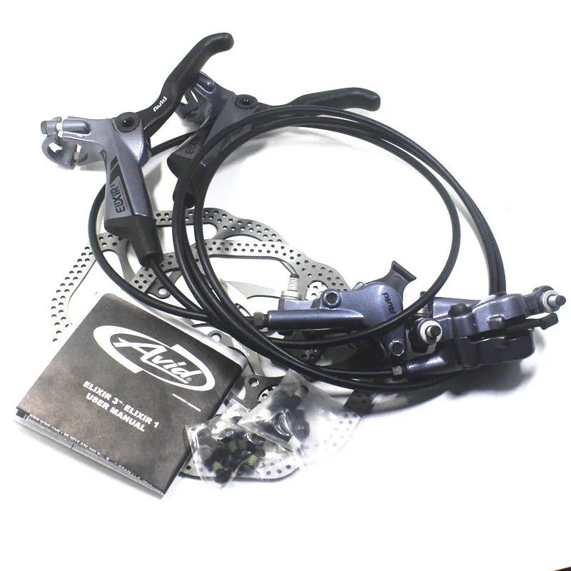 Mtb Bike Disc Brake Set 750/1350 mm Gray AVID ELIXIR 3 Hydraulic Brake