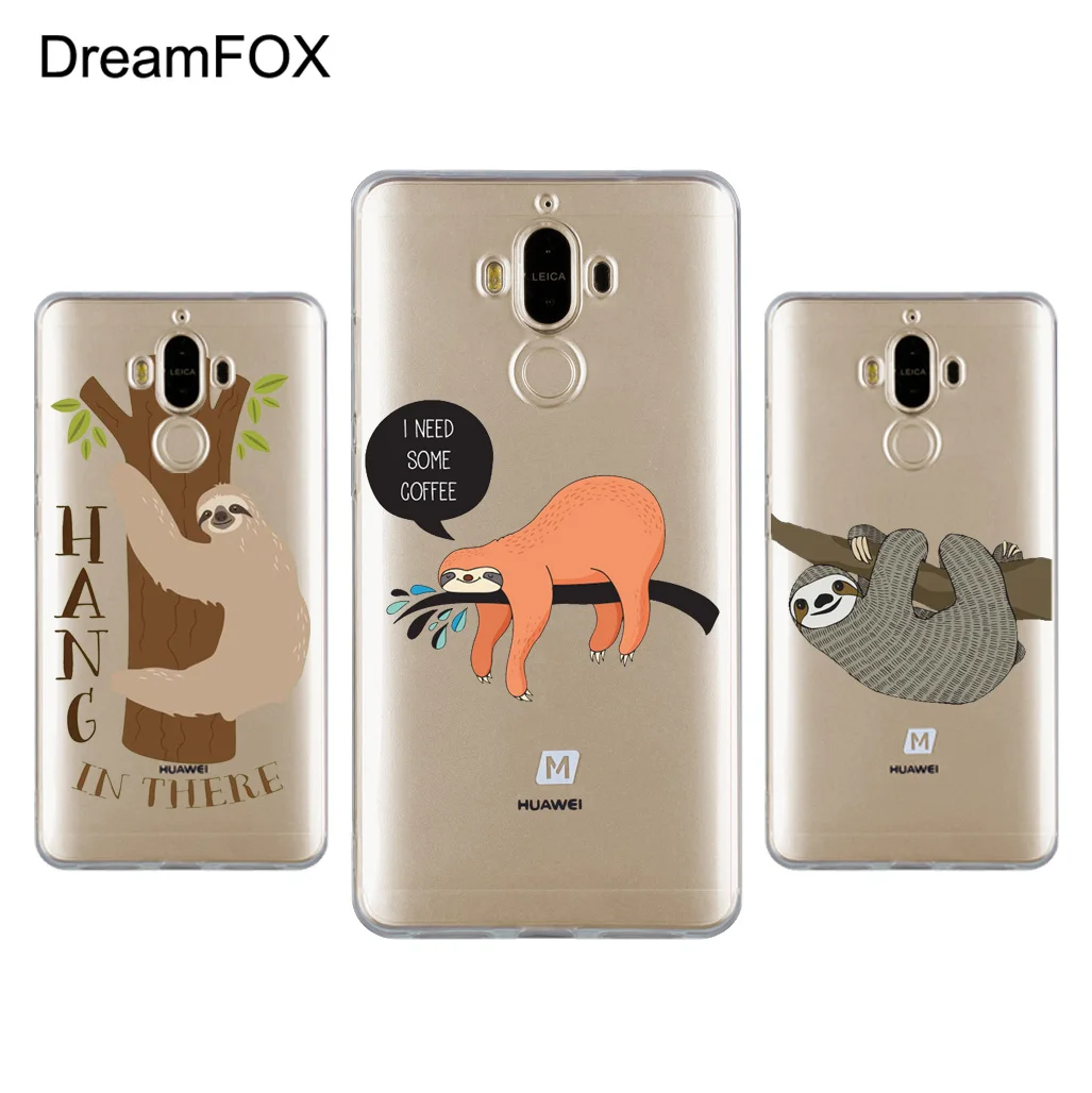 

DREAMFOX L087 Sloth Soft TPU Silicone Case Cover For Huawei Mate G 7 8 9 10 Nova 2 Lite Pro Plus