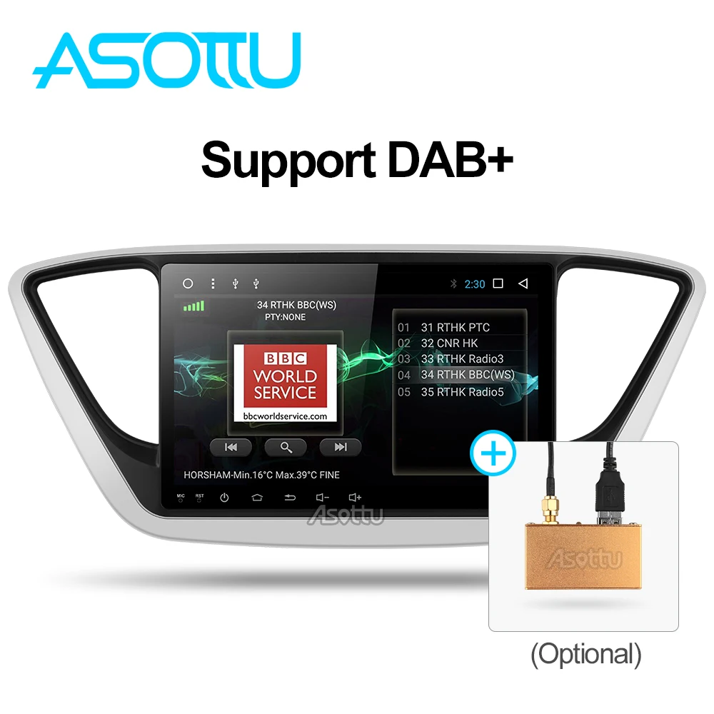 Clearance Asottu C17YN9060 Car DVD GPS Player For new Hyundai Verna 2017 Car PC Headunit Car Radio Video Player Navigation 2 din gps dvd 4
