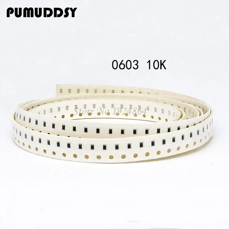 100PCS 0603 Chip Fixed Resistor SMD Resistor 10K ohm 103-in Resistors ...