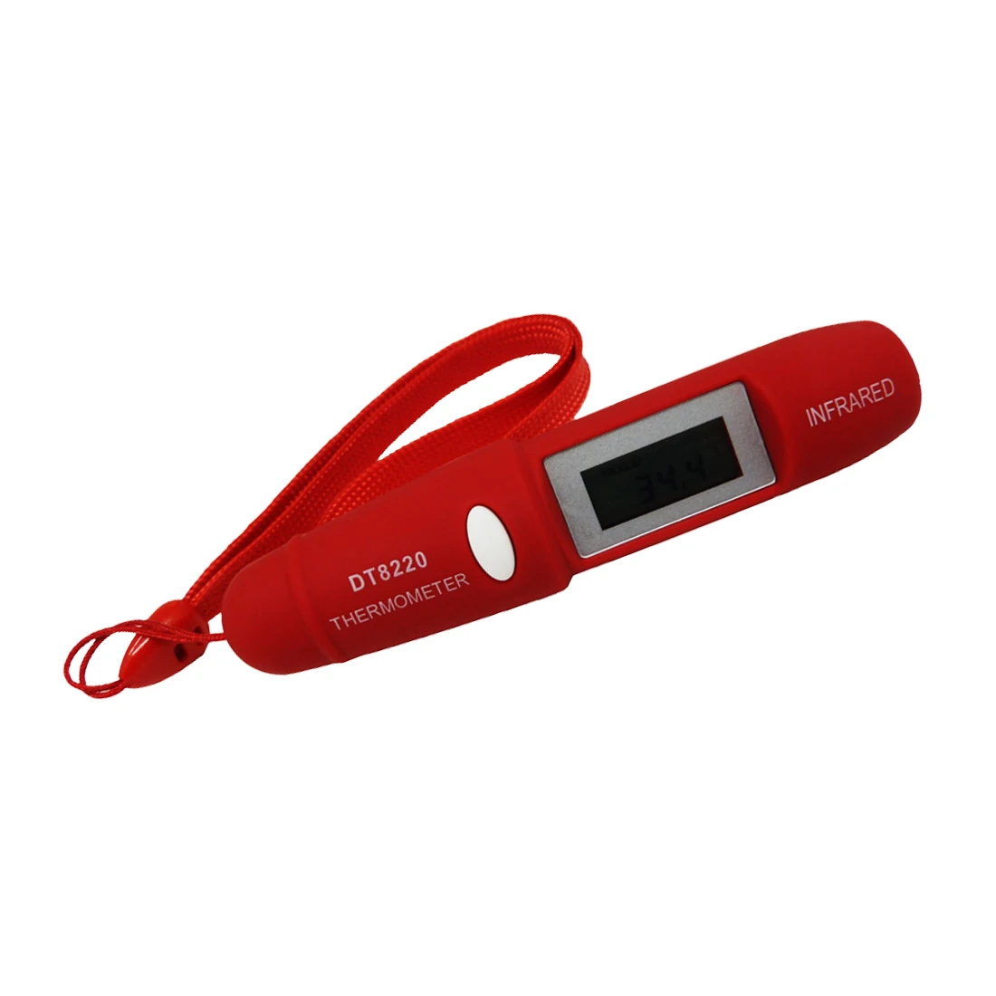 Цифровой ЖК-Мини Инфракрасный термометр измеритель температуры тестер Красный Лазерный Карманный Бесконтактный пирометр ручка бытовой - Цвет: Red