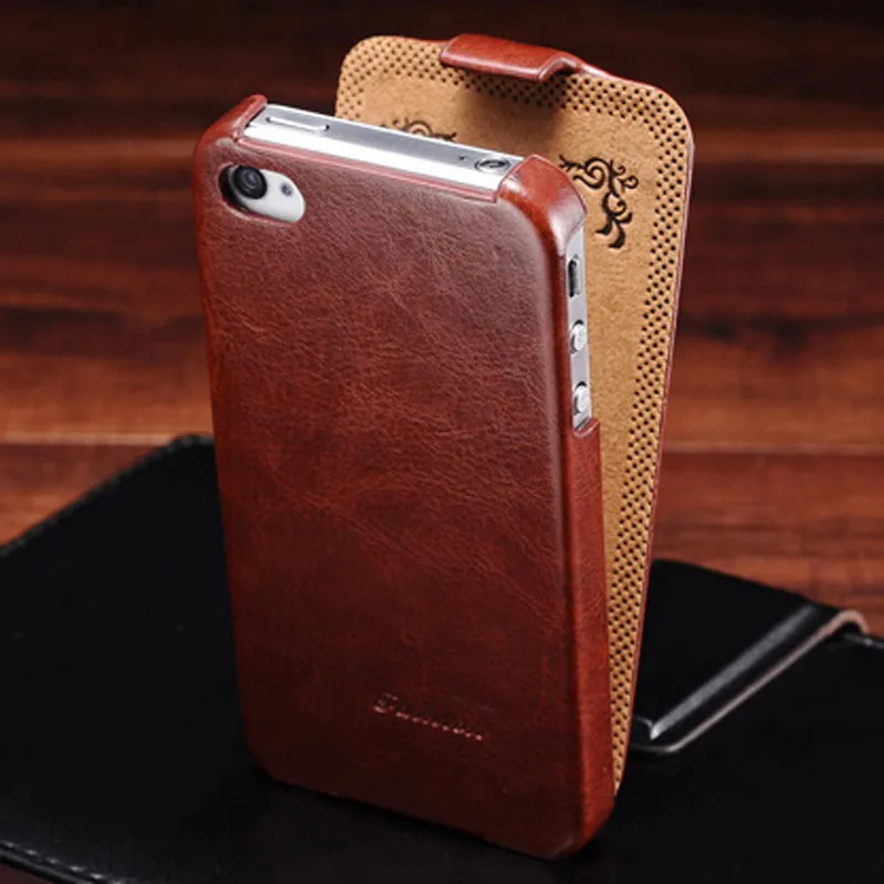 Retro Flip PU Leather Case for iPhone 4 4S Luxury Phone