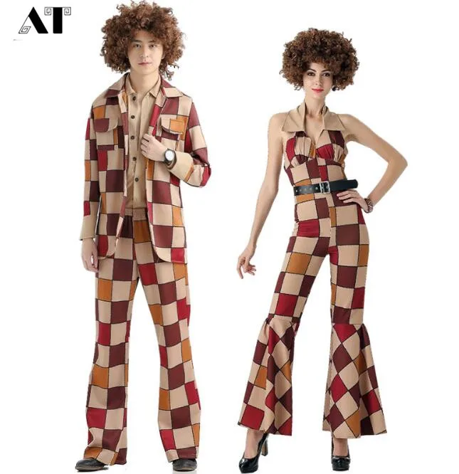 Ladies 60s 70s Retro Hippie Go Go Girl Disco Costume Fancy Dress Hen Xmas Party
