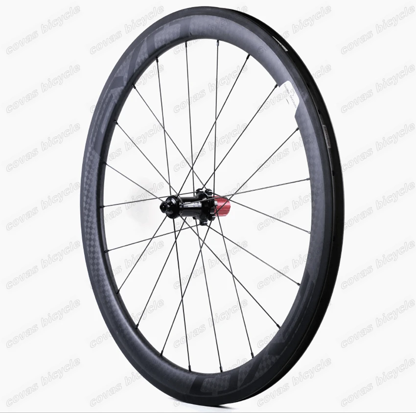 Discount 700C 50mm depth road bike carbon wheel 25mm width Clincher/tubular road bicycle carbon wheelset 12K matte finish with Evo decals 4