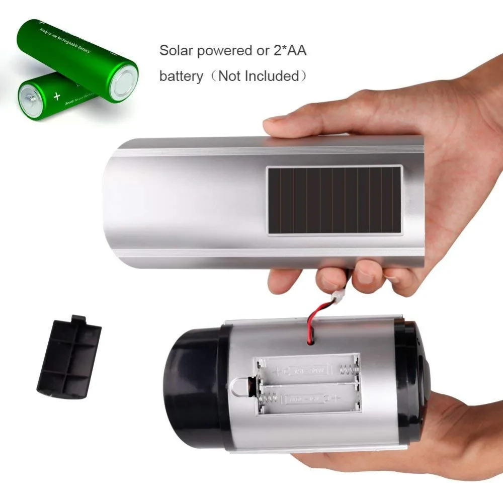 Fake Camera Solar Powered Dummy Camera High Simulation CCTV Camera Home Security Surveillance Camera With Led Red Light Flashing