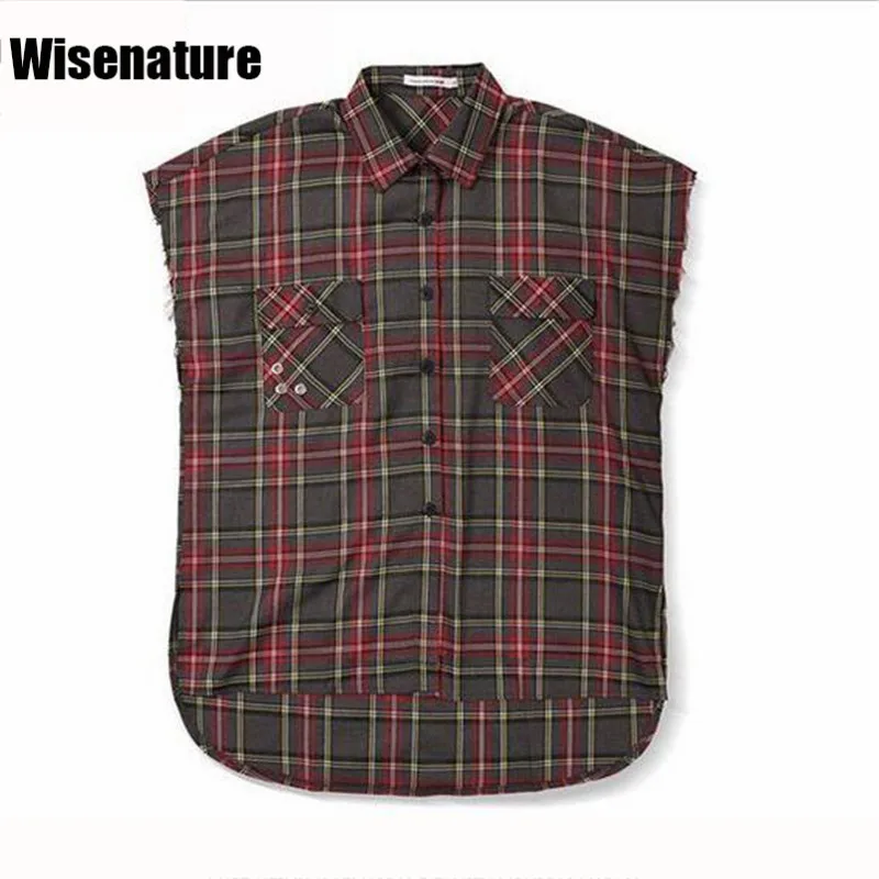 Compare Prices On Sleeveless Plaid Shirt Men- Online Shopping/Buy Sleeveless Red Plaid Shirts Men 2017 Summer New Fashion High Street Hot Fashion Shirts Turn Down - Compare Prices On Sleeveless Plaid Shirt Men- Online Shopping/Buy