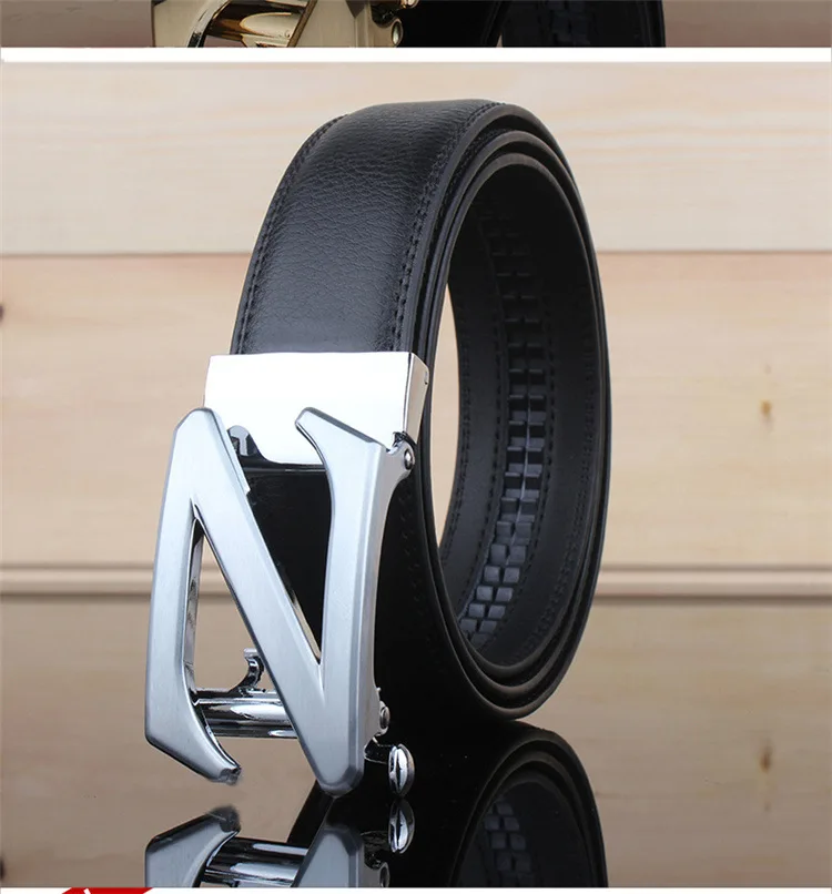 Famous Brand High Quality Luxury Belts Mens Cow Genuine Leather Brand New Designer Straps For Male Automatic Z Buckle Ceintures comfort click belt
