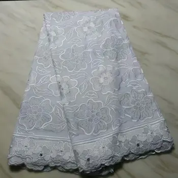 

High Quality Embroidery African Dry Cotton Lace Fabric Fashion African Swiss Lace Fabric PLC49