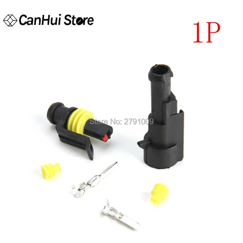 5 sets Kit 1P 2P 3P 4P 5P 6P AMP 1.5 male and female Plug Automotive waterproof connectors Xenon lamp connector for car | Обустройство