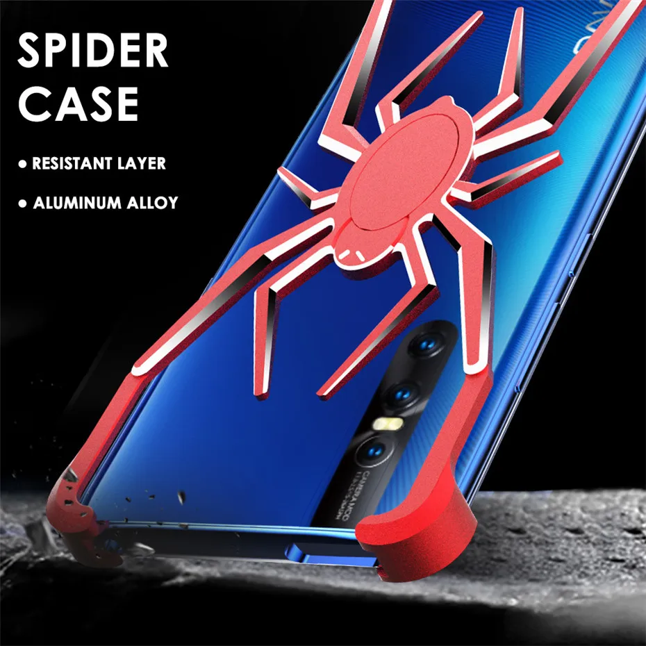 R-just для Vivo X27 Spider металлический корпус противоударный алюминиевый сплав бампер чехол для Vivo X27