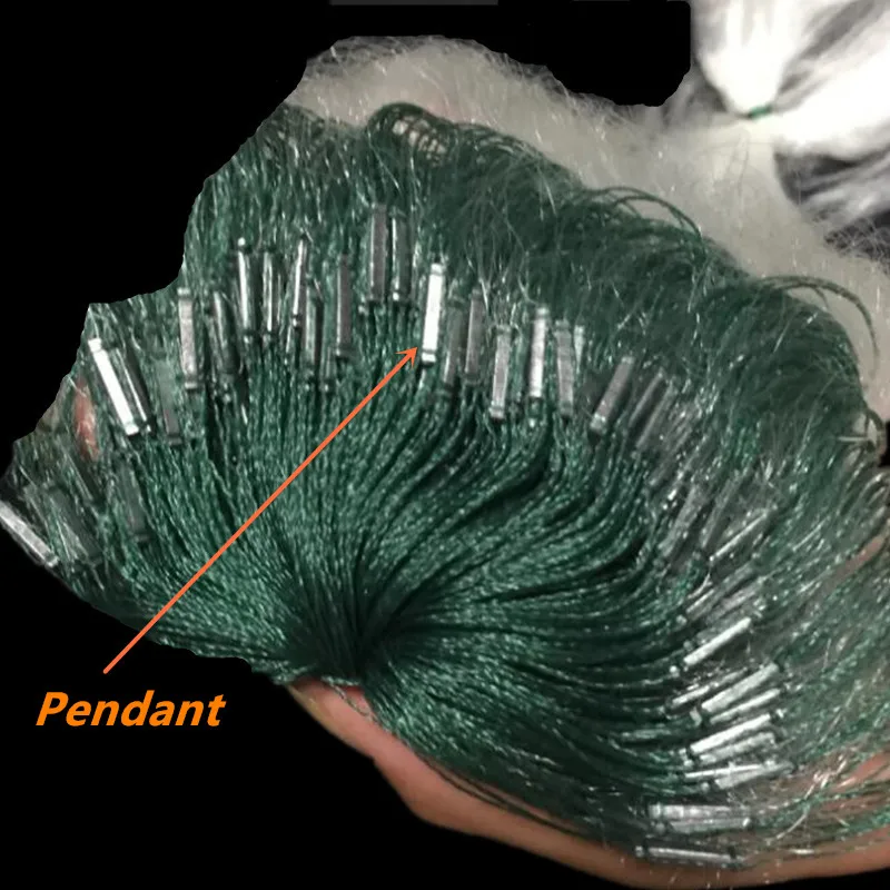 soft wire H1m*L60M 3 layer 2.5cm /3cm mesh size sink net gill net fish trap sticky fishing net outdoor pesca fishing network