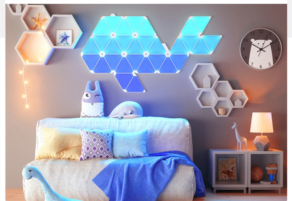 Xiaomi Nanoleaf полноцветный умный нечетный светильник для работы с приложением Mijia для Apple Homekit Google home настройка на заказ