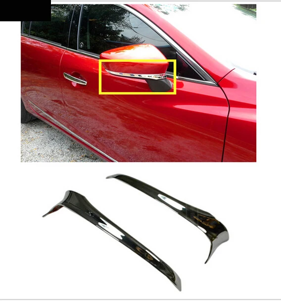For Mazda 6 Atenza 2013-2015 ABS Chrome Side Mirrors Rearview Strip Trim Exterior Chromium Styling Parts 2pcs For Mazda 6 Atenza 2013-2015 ABS Chrome Side Mirrors Rearview Strip Trim Exterior Chromium Styling Parts 2pcs