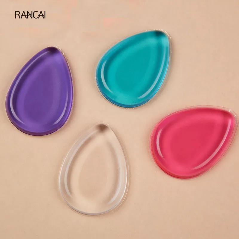 RANCAI 1 шт. в форме капли воды, силиконовая губка, спонж, блендер, кремнеземная Косметическая пуховка для макияжа, Жидкая основа, пудра, BB крем