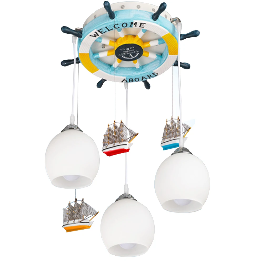 

New Creative Child's Bedroom Led Pendant Lamp Boys Pendant Lights Cartoon Children Room Warm Home Lighting 110-220 V Luminarias