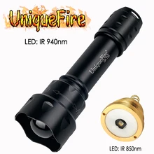 UniqueFire IR 940nm фонарик масштабируемый 3 режима светодиодный фонарь с Drop-in 850nm светодиодный Pill идеально подходит для охоты