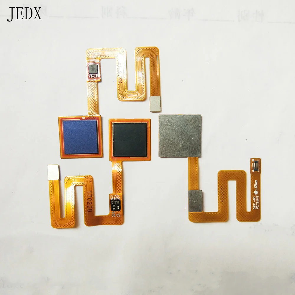 JEDX 5 цветов для Xiaomi Redmi Note 4 Главная Кнопка отпечатков пальцев сенсор сканер гибкий