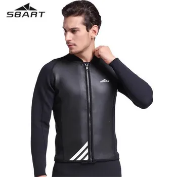 

SBART 2MM Winter Thick Warm Neoprene Men Diving Suit Wetsuits Tops Swimwears Bathing Suits Winter Swimming Surfing Diving Tops
