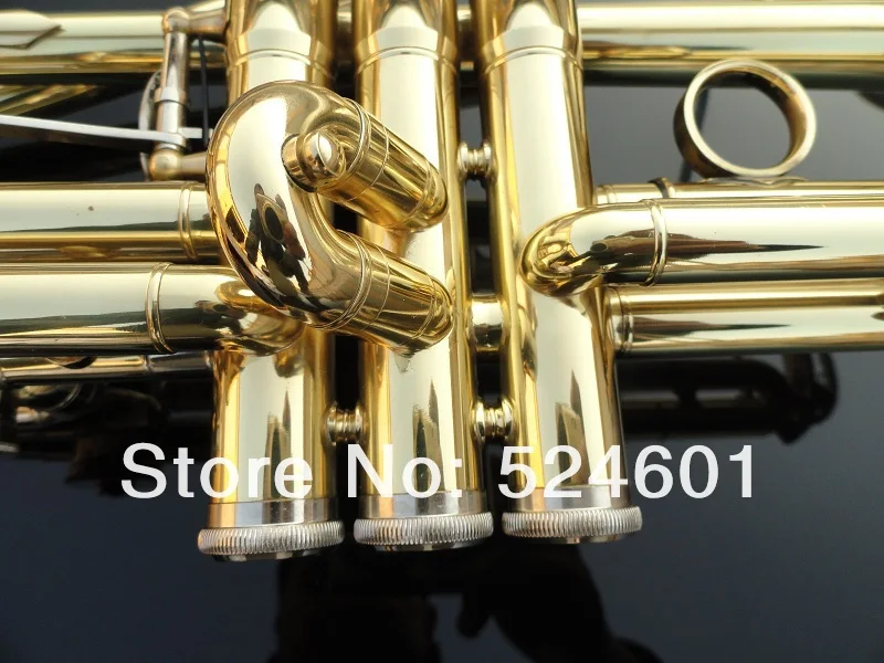 Горячая Высококачественная латунная трубка Bb маленькая труба регулируемая двойная Горн позолоченная поверхность профессиональные музыкальные инструменты
