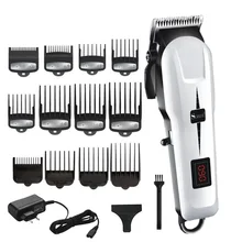 Беспроводная мощная машинка для стрижки волос регулируемая борода профессиональный электрический триммер для волос для мужчин машинка для стрижки волос Парикмахерская Стрижка волос