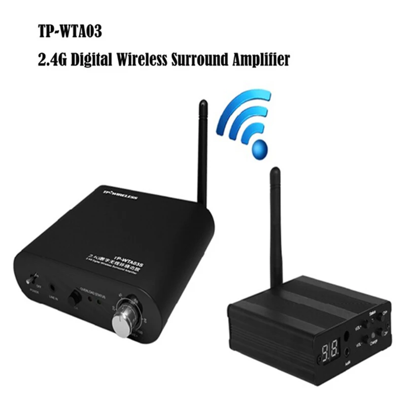 

TP-Wireless 2.4GHz Wireless Amplifier System Surround Rear Speaker Home Theater System HDCD Audio Transmission Effect