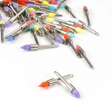 100 шт насадка для зубной щетки многоцветная нейлоновый конус Тип кисть для полировки зубной щетки инструмент для полировки нейлоновая щетка