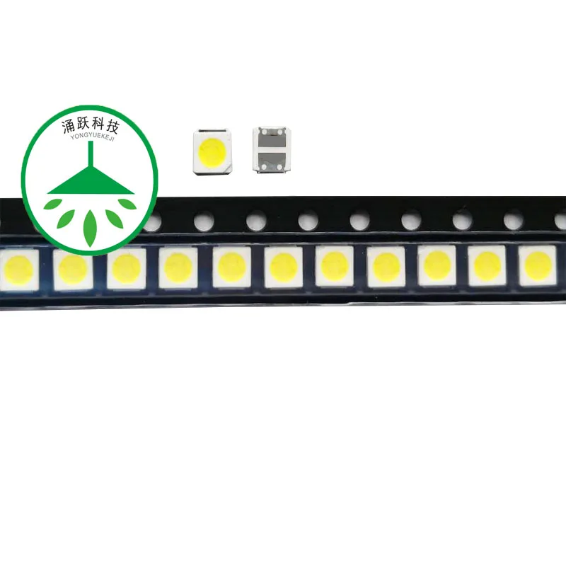 100 шт/партия светодиод smd высокой мощности 3030jf 3v 350ma 1w лампы бусины холодный белый для ремонта ЖК-телевизор ЖК-дисплей подсветка бар Горячая