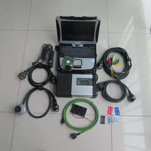 super mb star c5 with cf19 laptop touch screen ram 3g with hdd 250gb 2018.03 newest software diagnose for cars and trucks
