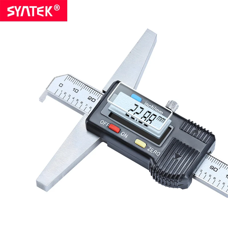 Syntek 0 200 мм 8 &quotодиночный крюк цифровой глубина штангенциркуль микрометр из