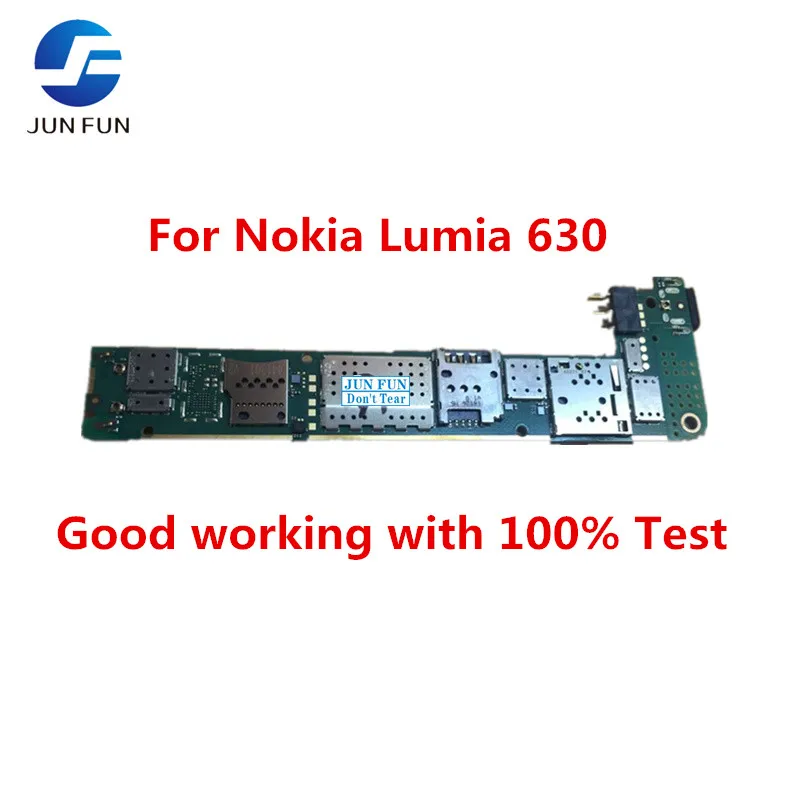 

JUN FUN Original Unlocked Motherboard Working For Nokia Lumia 630 RM-978 Motherboard Test 100% & Free Shipping